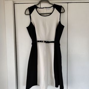 New York & Company black/white sleeveless dress